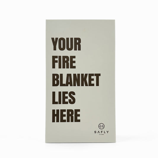 Coffee Table Book With Fire Blanket White