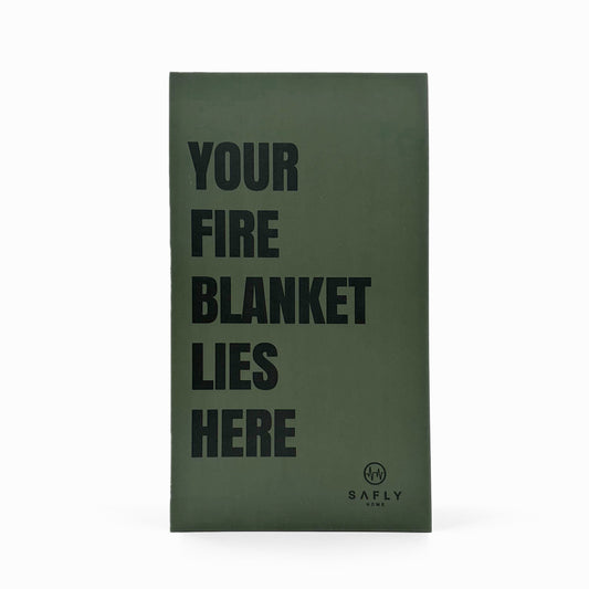 Coffee Table Book With Fire Blanket Green