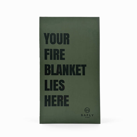 Coffee Table Book With Fire Blanket Green