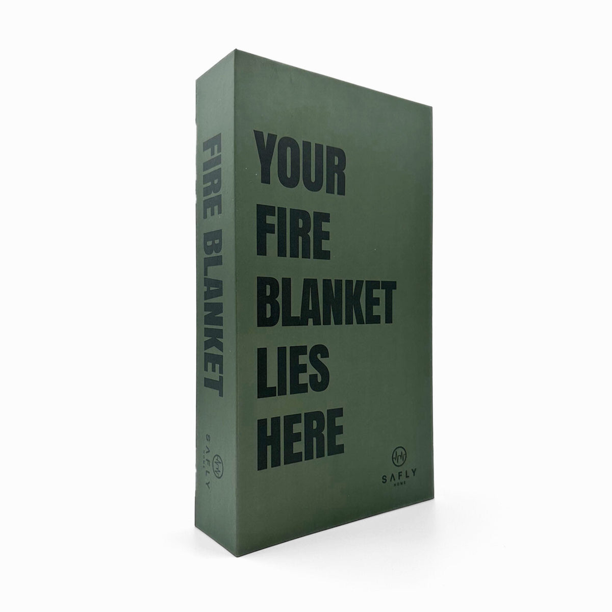 Coffee Table Book With Fire Blanket Green